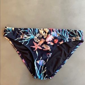J Crew Nautical / Sealife / Fish Bikini Bottom